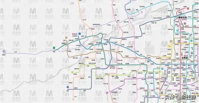 西安地铁线路图全新概览