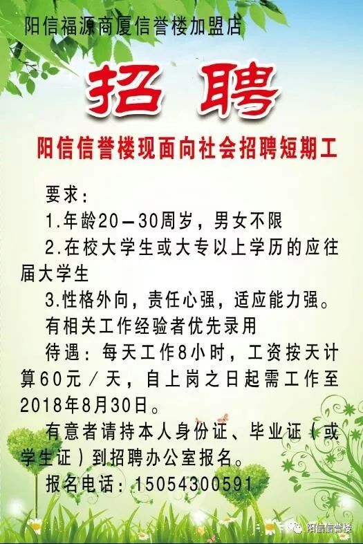 阳信最新招聘动态及其影响分析