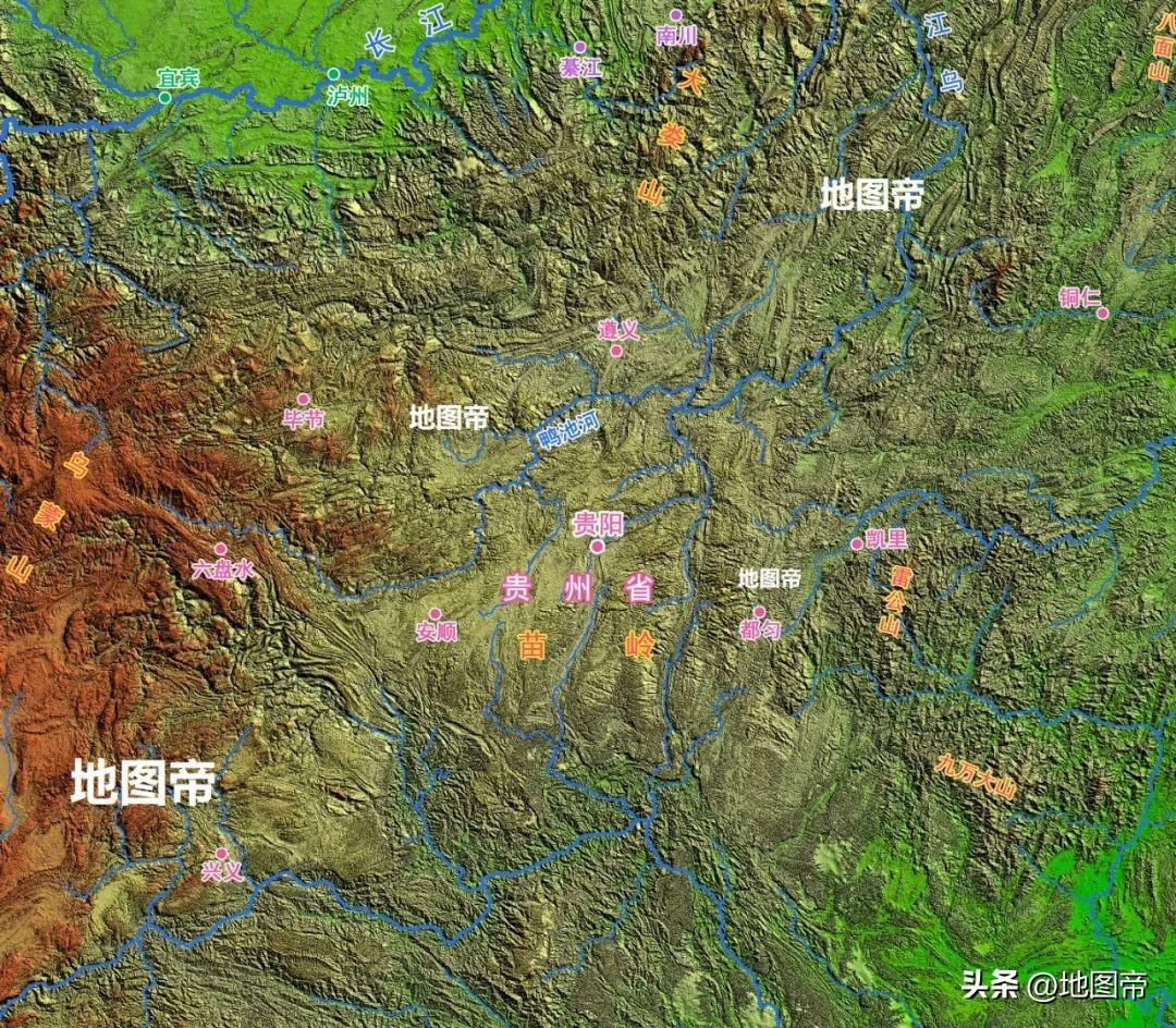 贵州最新地图揭示，多彩贵州的地理魅力惊艳登场